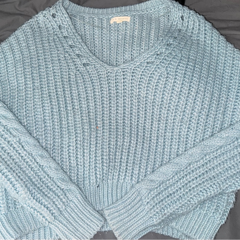 Pacsun Cozy Blue Knit Sweater